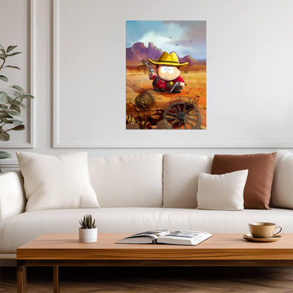 South Park Cowboy Cartman | Phone Destroyer Game Art | Funny Western Poster - Movies & TV Poster