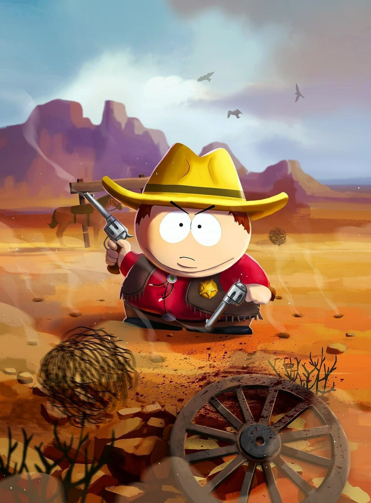 South Park Cowboy Cartman | Phone Destroyer Game Art | Funny Western Poster - Movies & TV Poster