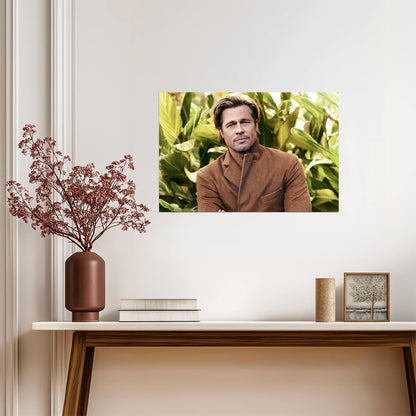 Brad Pitt Stylish Photoshoot | Hollywood Actor Poster | Modern Celebrity Wall Art - Celebrities Poster