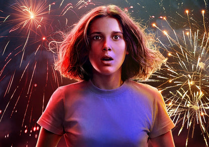 Stranger Things Eleven Season 3 | Fireworks Character Poster | Sci-Fi TV Show Art - Movies & TV Poster