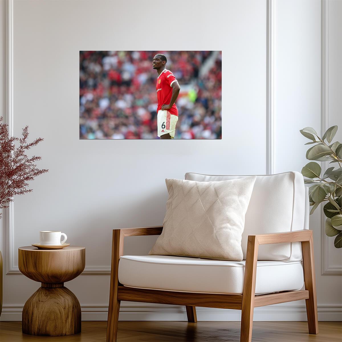 Paul Pogba Manchester United | Soccer Poster | Football Legend Wall Art - Sports Poster