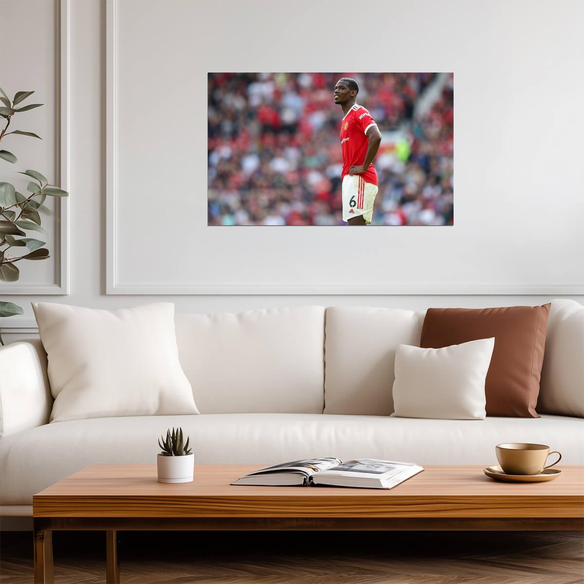 Paul Pogba Manchester United | Soccer Poster | Football Legend Wall Art - Sports Poster