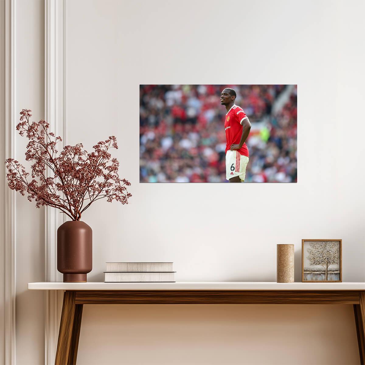 Paul Pogba Manchester United | Soccer Poster | Football Legend Wall Art - Sports Poster
