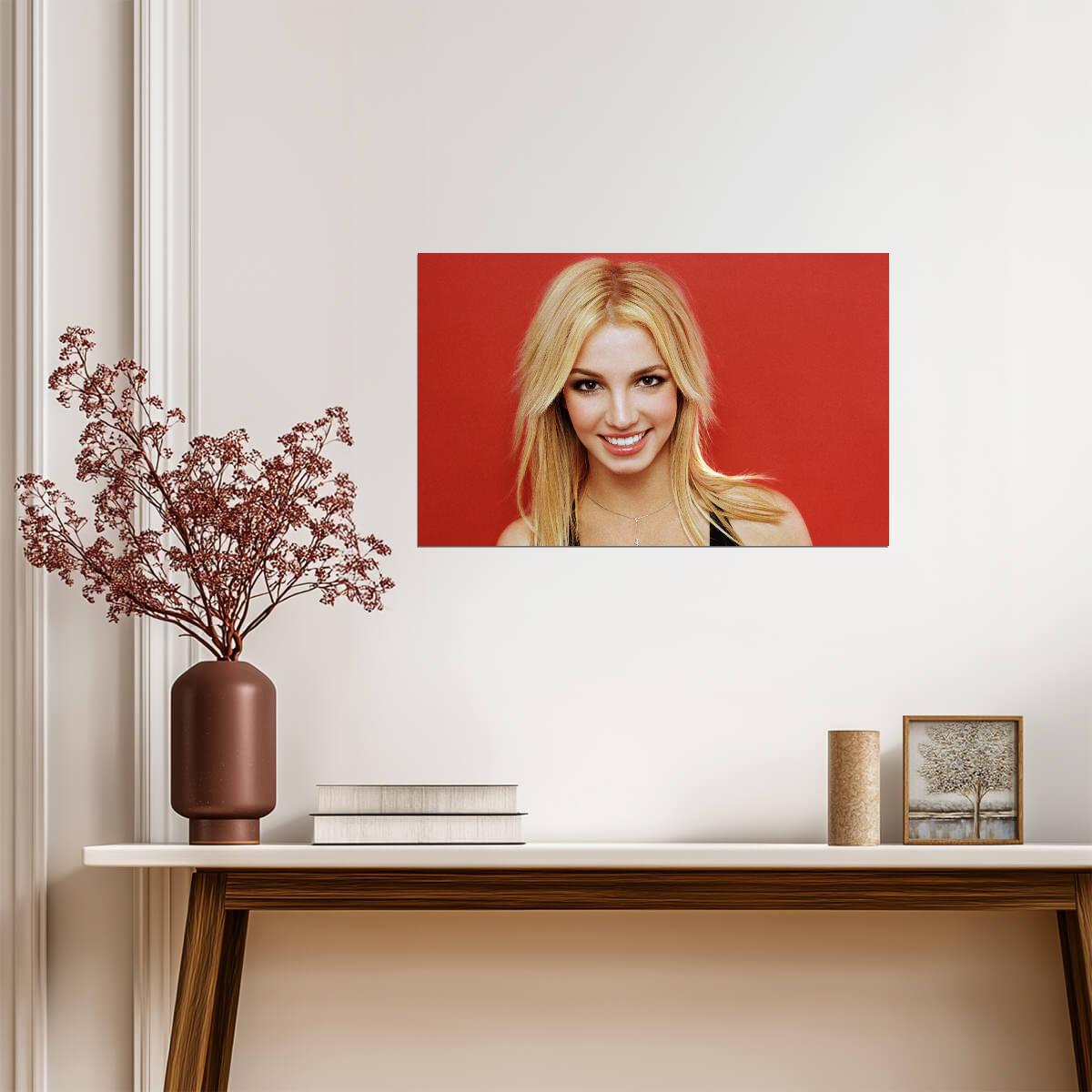 Britney Spears Early 2000s Portrait | Pop Music Poster | Y2K Nostalgia Wall Art - Music Poster