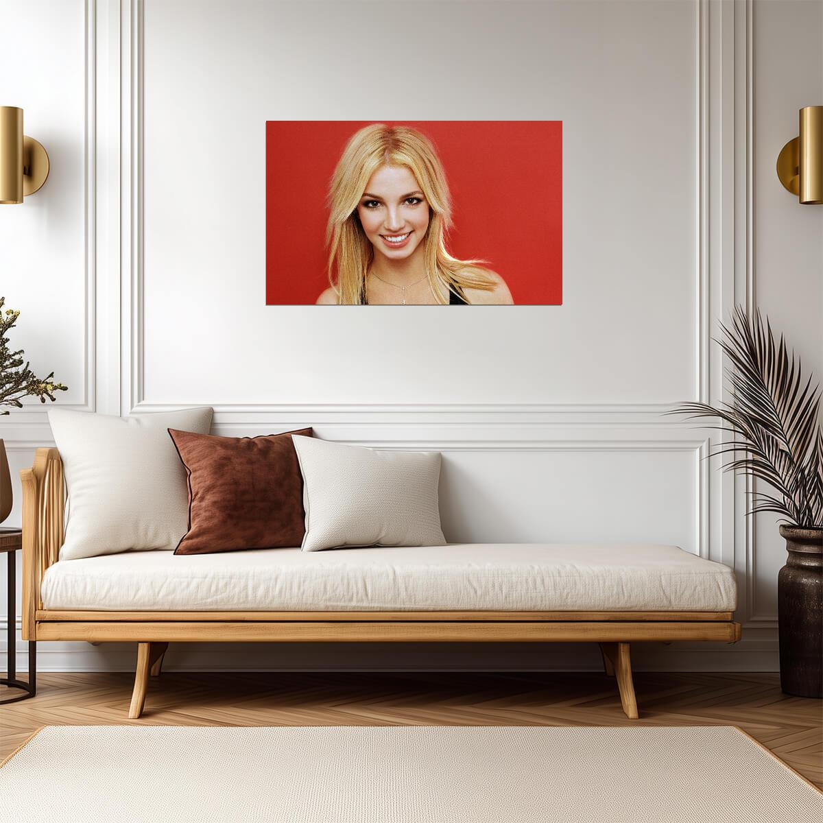Britney Spears Early 2000s Portrait | Pop Music Poster | Y2K Nostalgia Wall Art - Music Poster