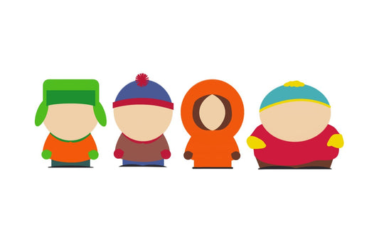 South Park Minimalist Character Icons | Kyle Stan Kenny Cartman | Vector Art Poster - Movies & TV Poster