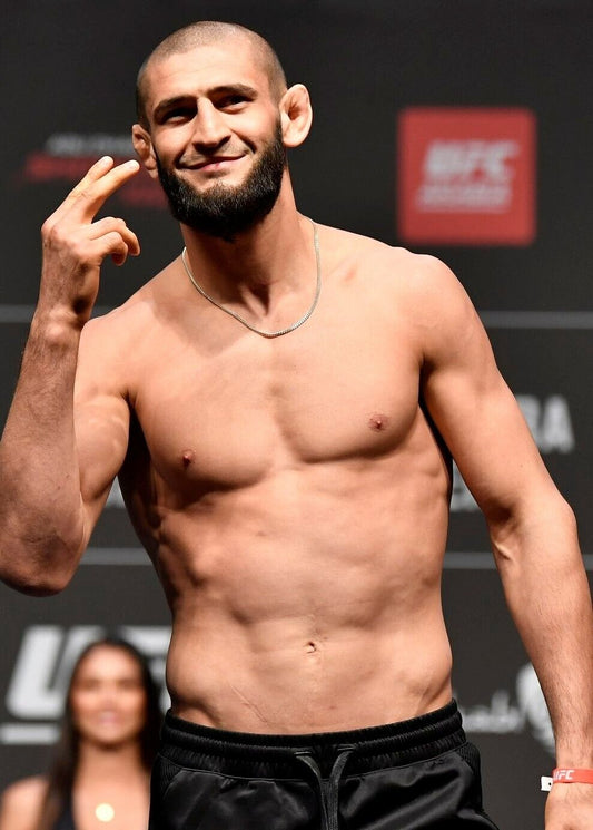 Khamzat Chimaev UFC Weigh-In | MMA Fighter Poster | Combat Sports Wall Art - Sports Poster
