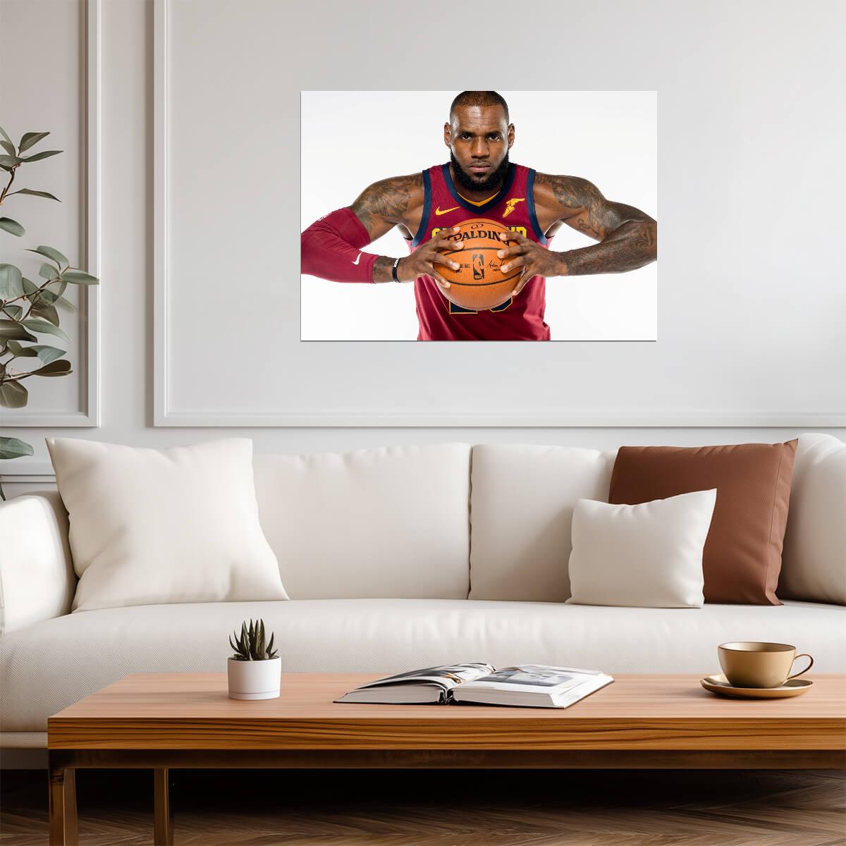 LeBron James Cleveland Cavaliers | Basketball Poster | Sports Legend Wall Art - Sports Poster