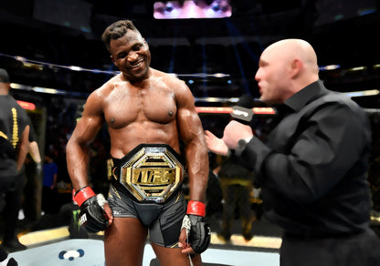 Francis Ngannou 2021 UFC Heavyweight Champion | MMA Poster | Sports Legend Victory Print - Sports Poster