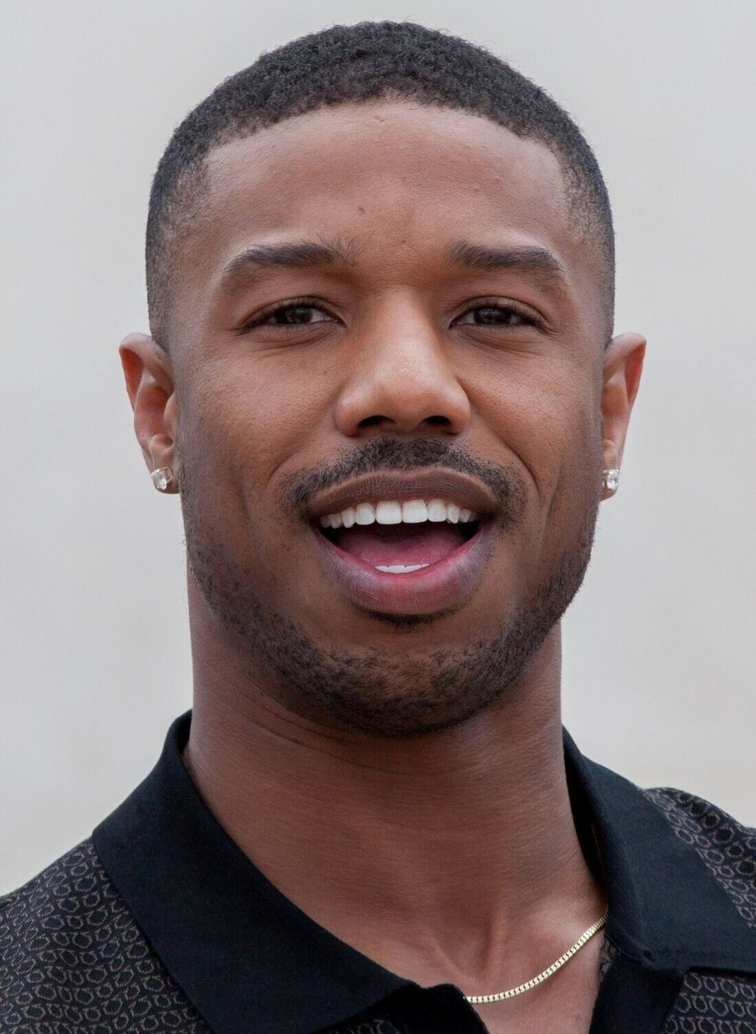 Michael B. Jordan Smiling Portrait | Celebrity Photo Poster | Modern Actor Wall Art - Celebrities Poster