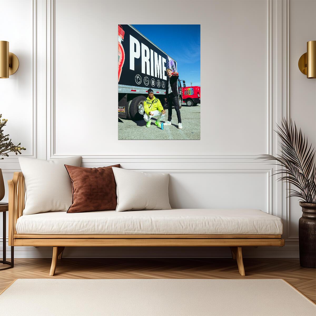 KSI & Logan Paul PRIME Hydration | Promotional Photo Poster | YouTube Influencer Wall Art - Sports Poster
