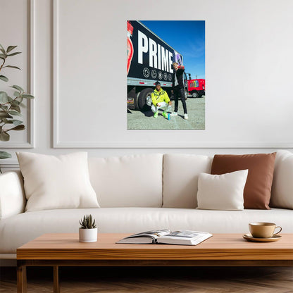 KSI & Logan Paul PRIME Hydration | Promotional Photo Poster | YouTube Influencer Wall Art - Sports Poster