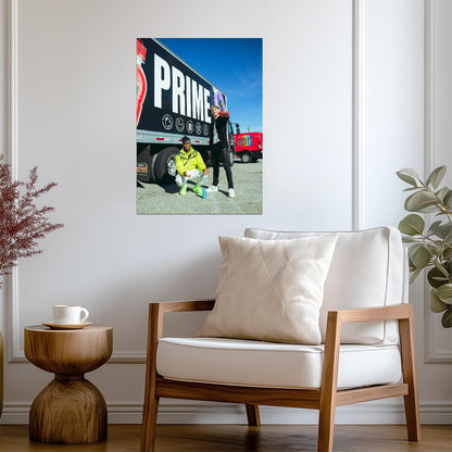 KSI & Logan Paul PRIME Hydration | Promotional Photo Poster | YouTube Influencer Wall Art - Sports Poster
