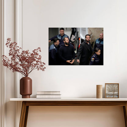Andrew Tate & Tristan Tate Arrest Photo | Controversial Celebrity Poster | Modern News Wall Art - Celebrities Poster