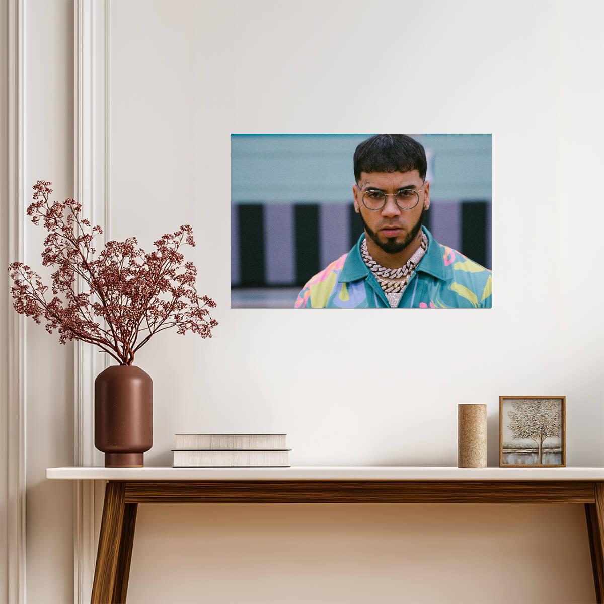 Anuel AA | Trap King Print | Hip Hop Poster - Music Poster