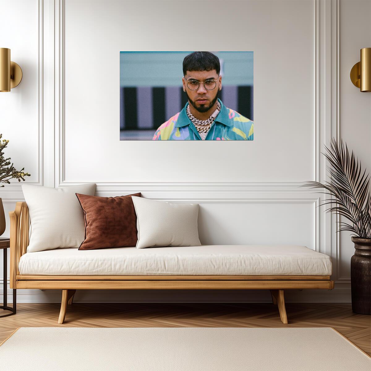 Anuel AA | Trap King Print | Hip Hop Poster - Music Poster