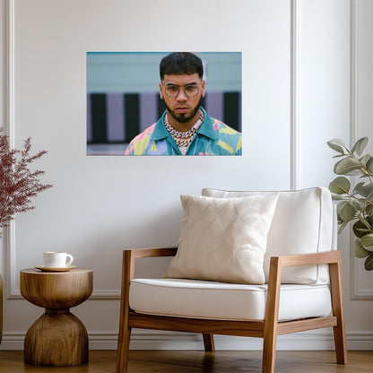 Anuel AA | Trap King Print | Hip Hop Poster - Music Poster