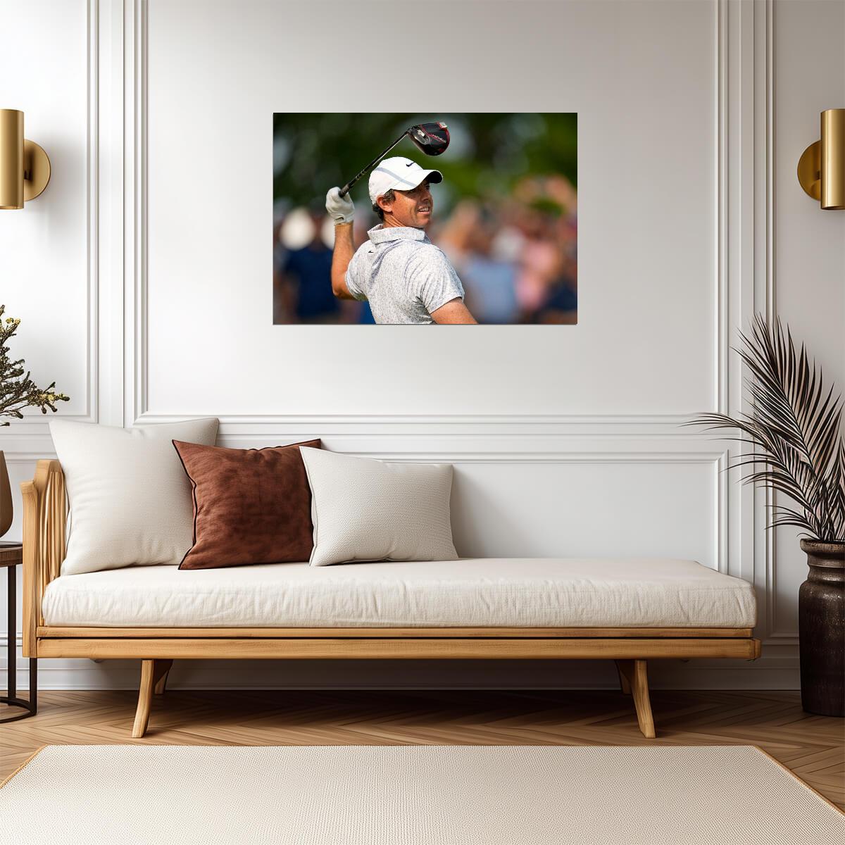 Rory McIlroy Golf Swing Close Up | Golf Poster | Pro Golfer Wall Art - Sports Poster