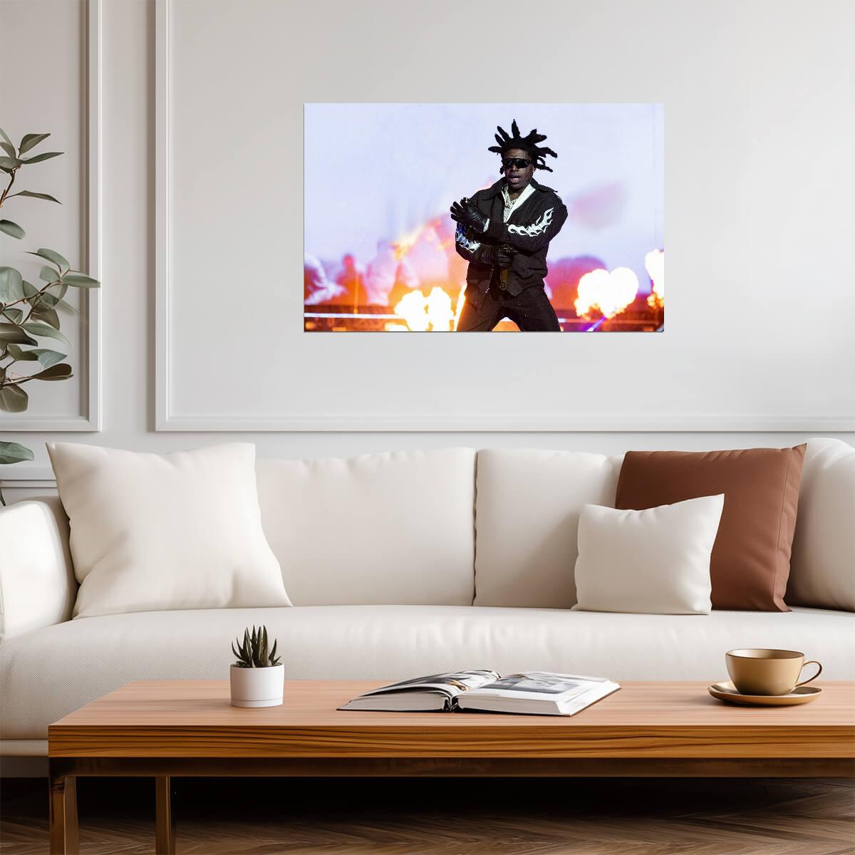 Kodak Black Poster | Live Concert Graphic Art Print - Music Poster