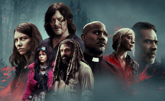 The Walking Dead Extended Cast | Daryl Carol & Negan Key Art | Zombie Drama Poster - Movies & TV Poster