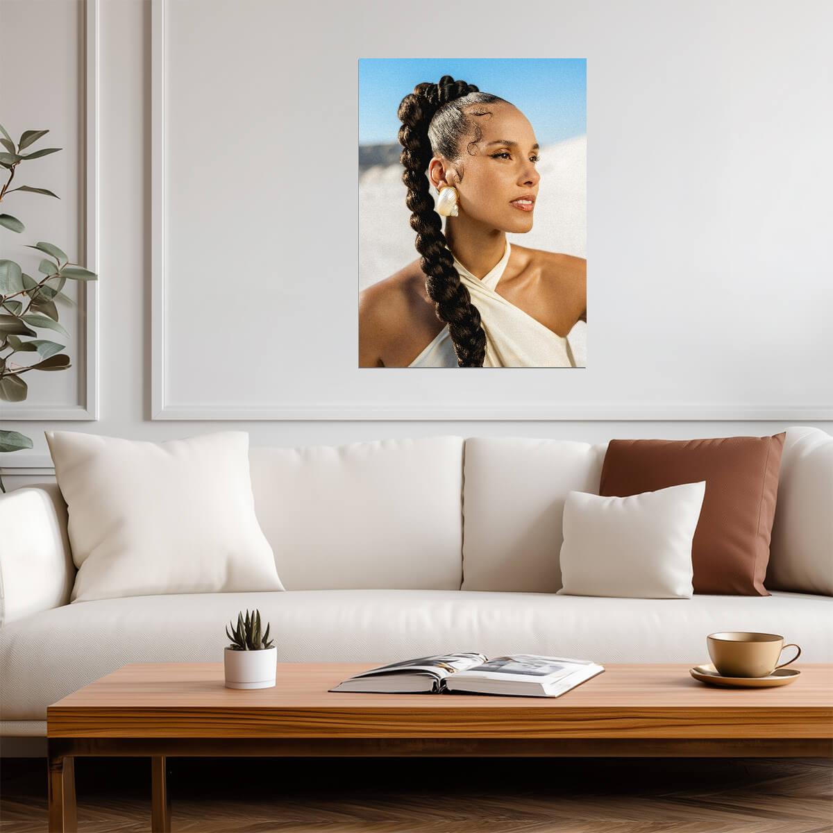 Alicia Keys | Contemporary Music Print | Singer Poster - Music Poster