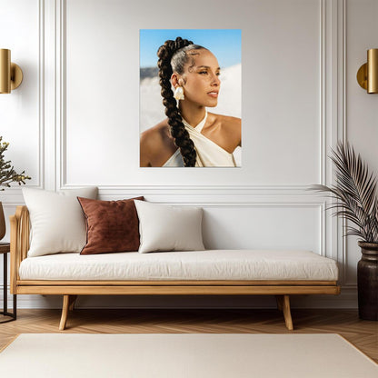 Alicia Keys | Contemporary Music Print | Singer Poster - Music Poster