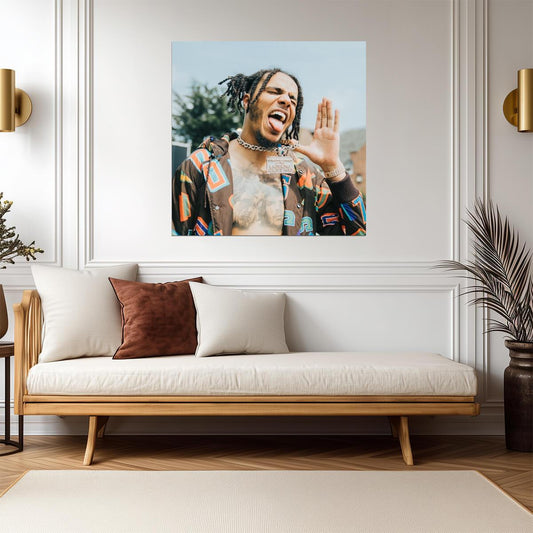 AJ Tracey | UK Rap Music Poster | British Hip Hop Star Portrait - Music Poster