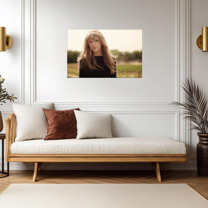Taylor Swift Natural Light Portrait | Black Sweater Photoshoot | Music Celebrity Poster - Music Poster