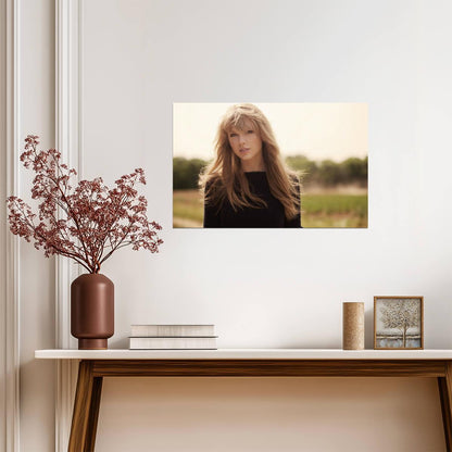 Taylor Swift Natural Light Portrait | Black Sweater Photoshoot | Music Celebrity Poster - Music Poster