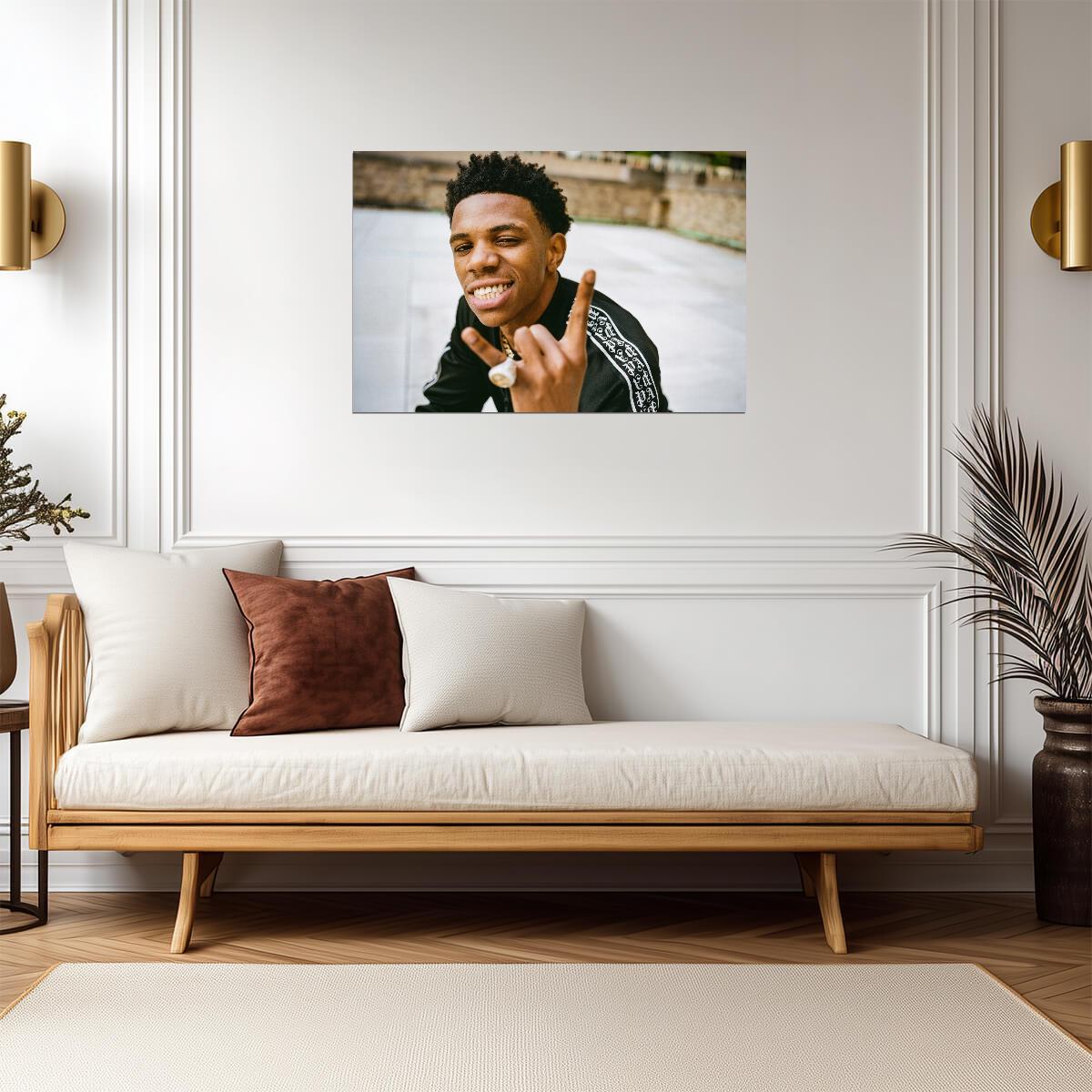 A Boogie Wit Da Hoodie Portrait | Rapper Poster | Fan Wall Decor - Music Poster