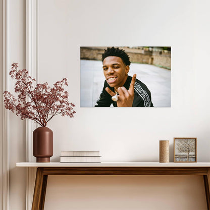 A Boogie Wit Da Hoodie Portrait | Rapper Poster | Fan Wall Decor - Music Poster