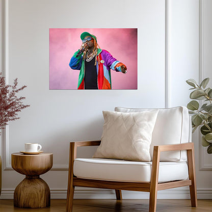Lil Wayne Poster | Stage Concert Rap Print - Music Poster