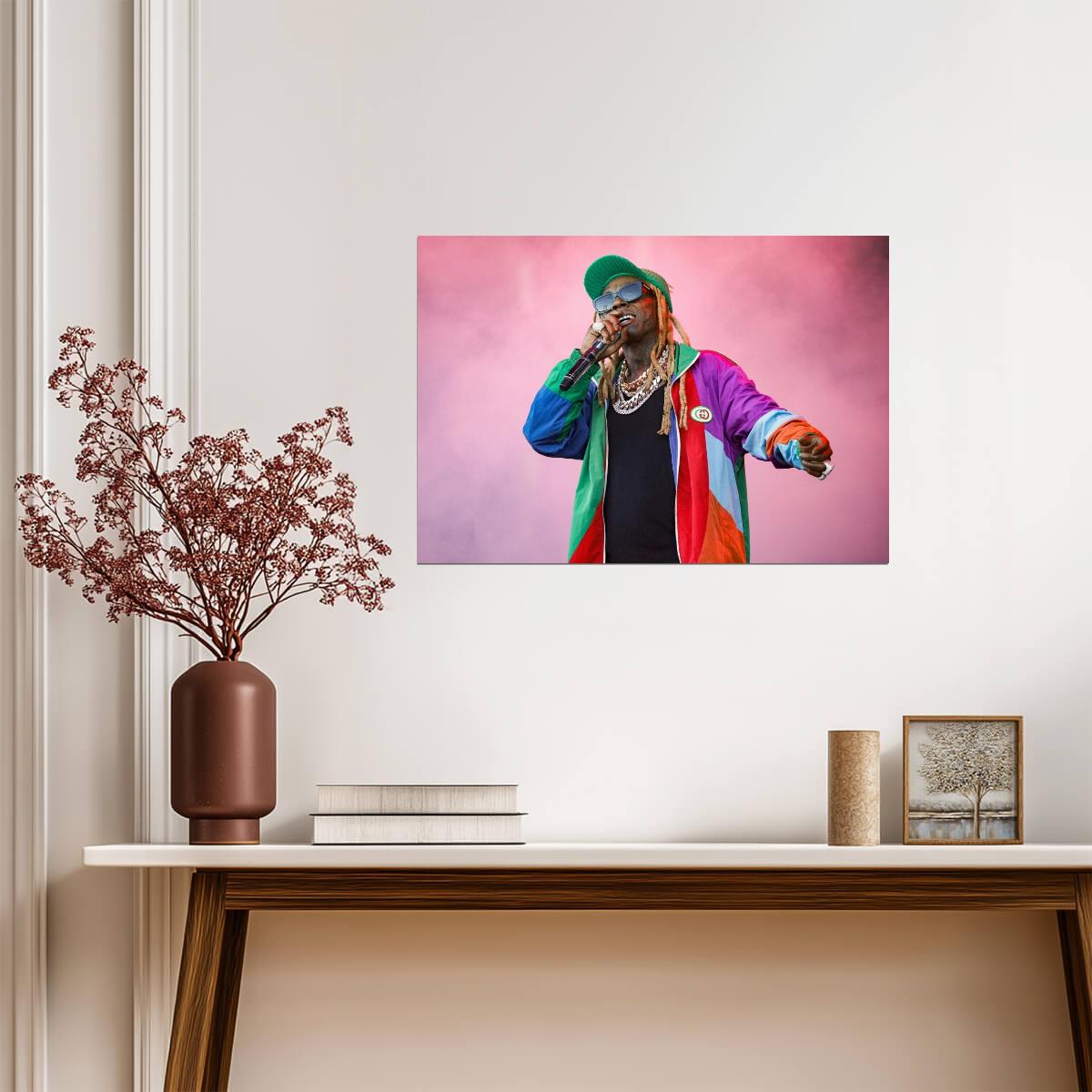 Lil Wayne Poster | Stage Concert Rap Print - Music Poster