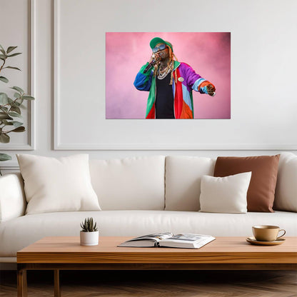 Lil Wayne Poster | Stage Concert Rap Print - Music Poster