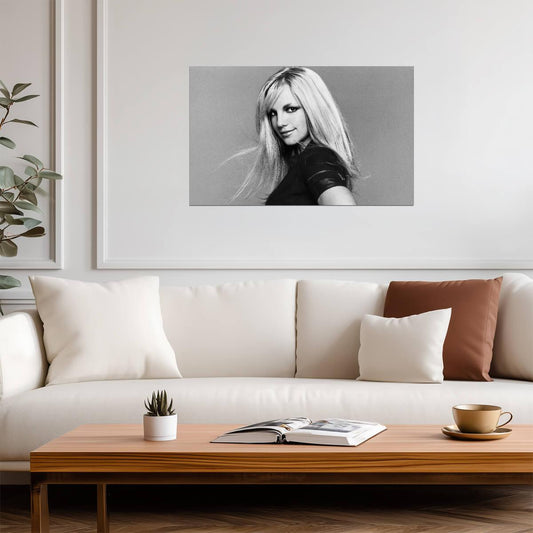 Britney Spears Black & White Portrait | Pop Music Icon Poster | 2000s Celebrity Wall Art - Music Poster