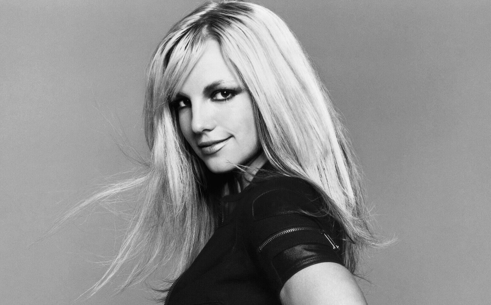 Britney Spears Black & White Portrait | Pop Music Icon Poster | 2000s Celebrity Wall Art - Music Poster