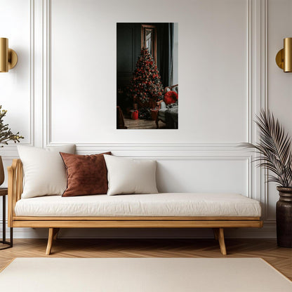 Elegant Christmas Tree Photo | Cozy Holiday Wall Art | Festive Winter Decor Poster - Photography Poster