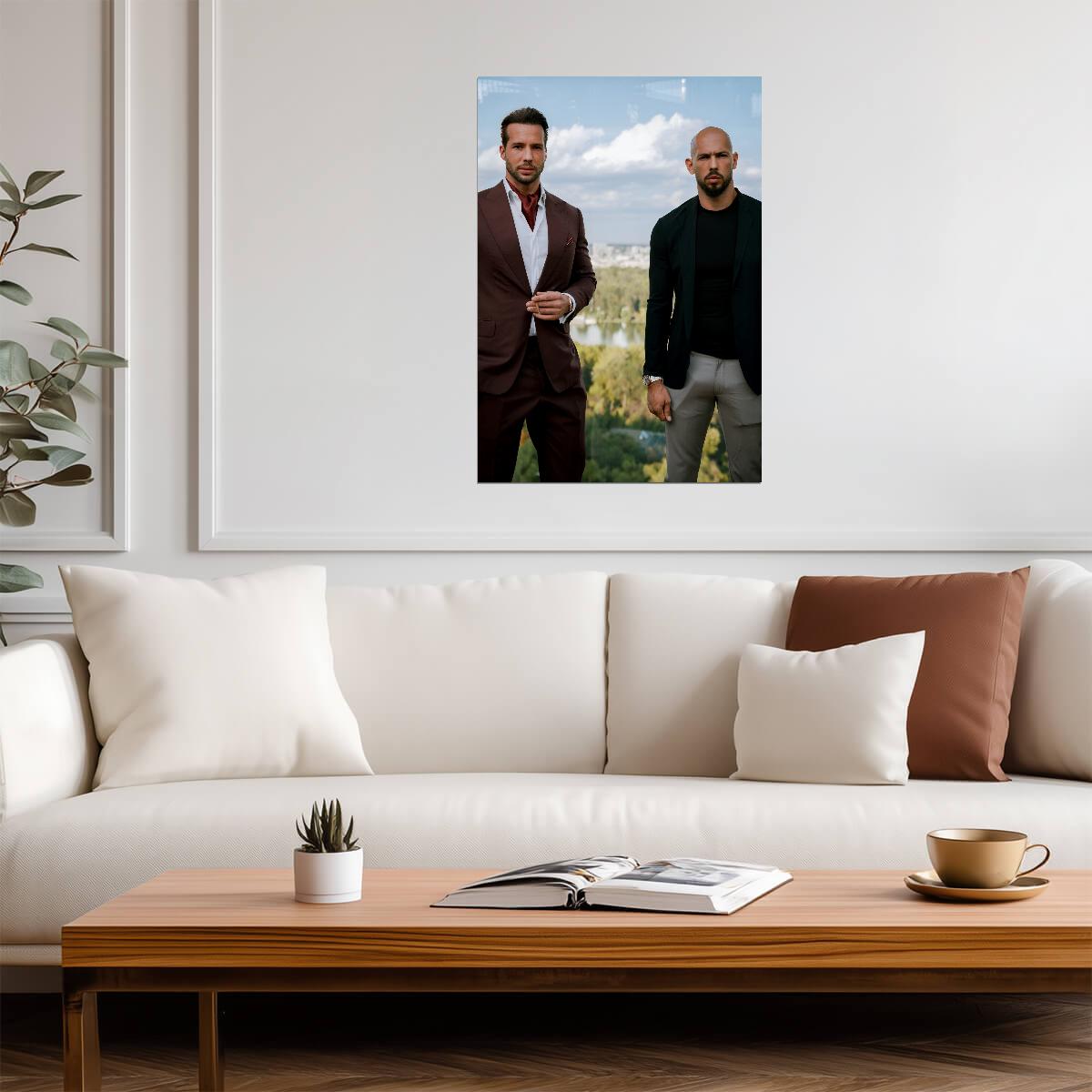 The Tate Brothers Andrew & Tristan Tate | Motivational Poster | Internet Personality Photo - Celebrities Poster
