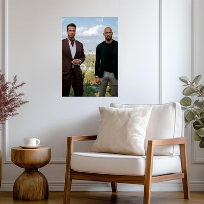 The Tate Brothers Andrew & Tristan Tate | Motivational Poster | Internet Personality Photo - Celebrities Poster