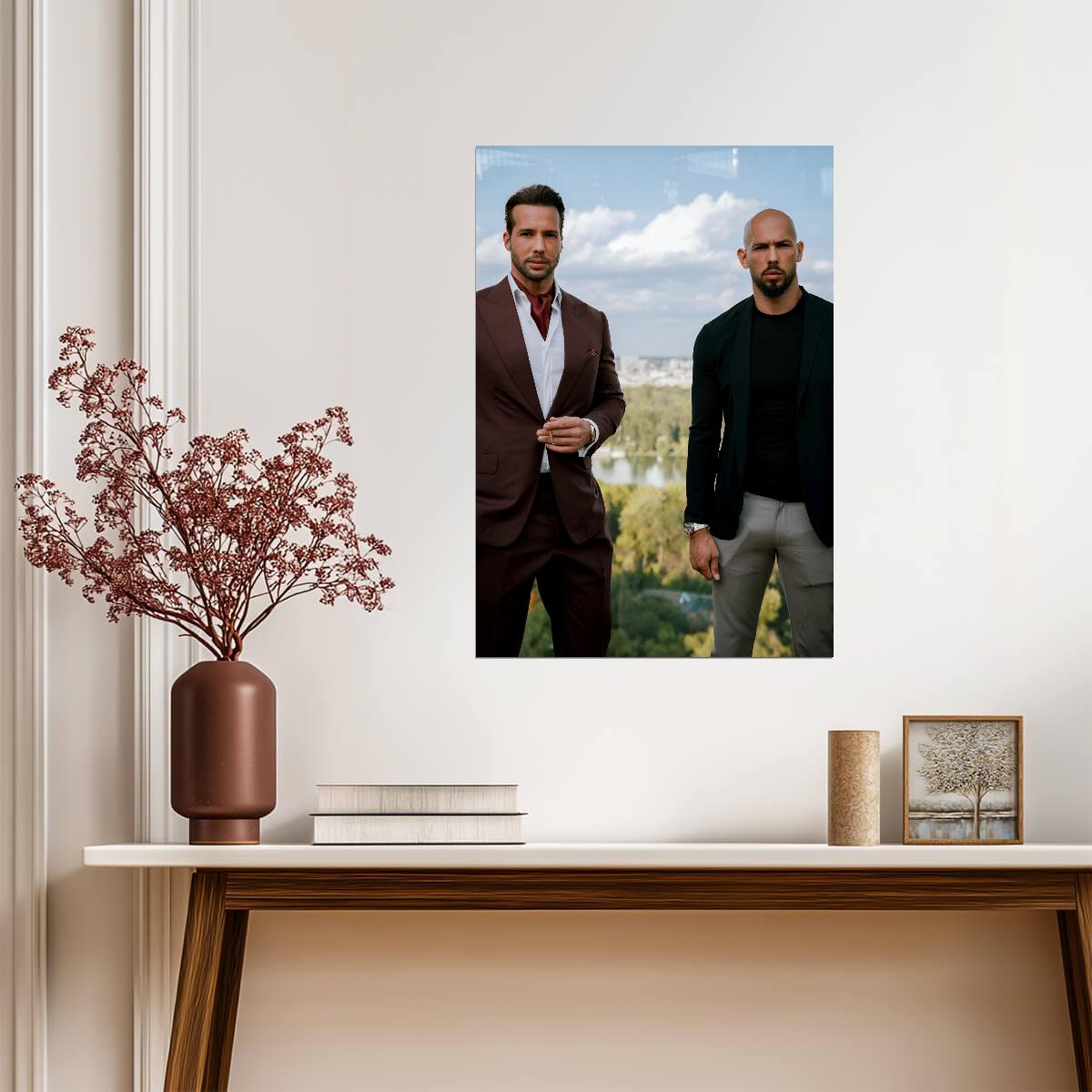 The Tate Brothers Andrew & Tristan Tate | Motivational Poster | Internet Personality Photo - Celebrities Poster