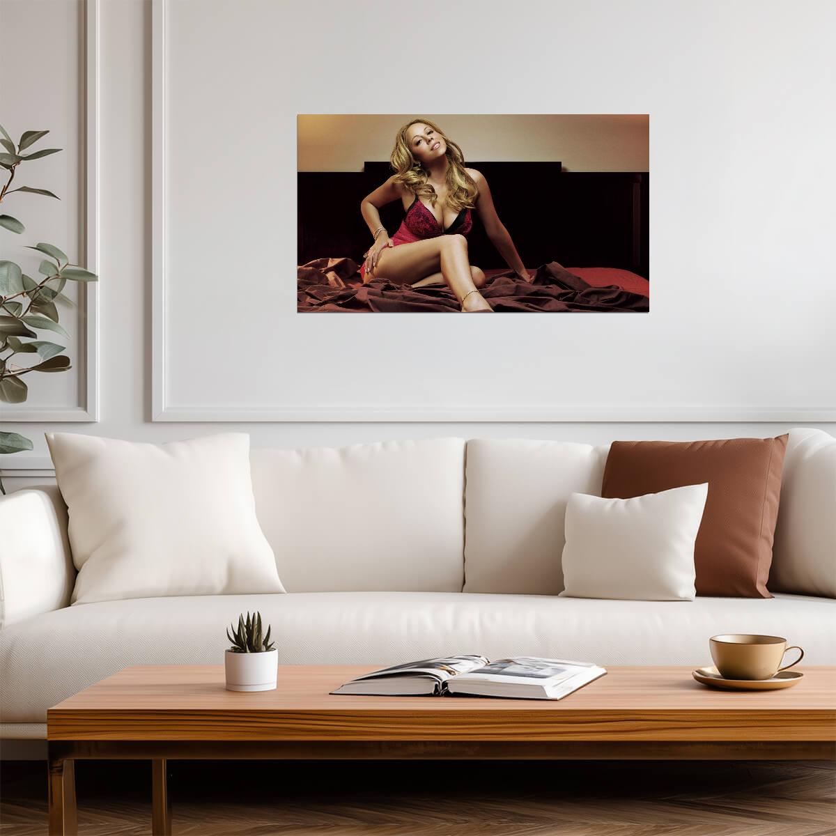 Mariah Carey Poster | Sexy Pop Singer Print - Music Poster