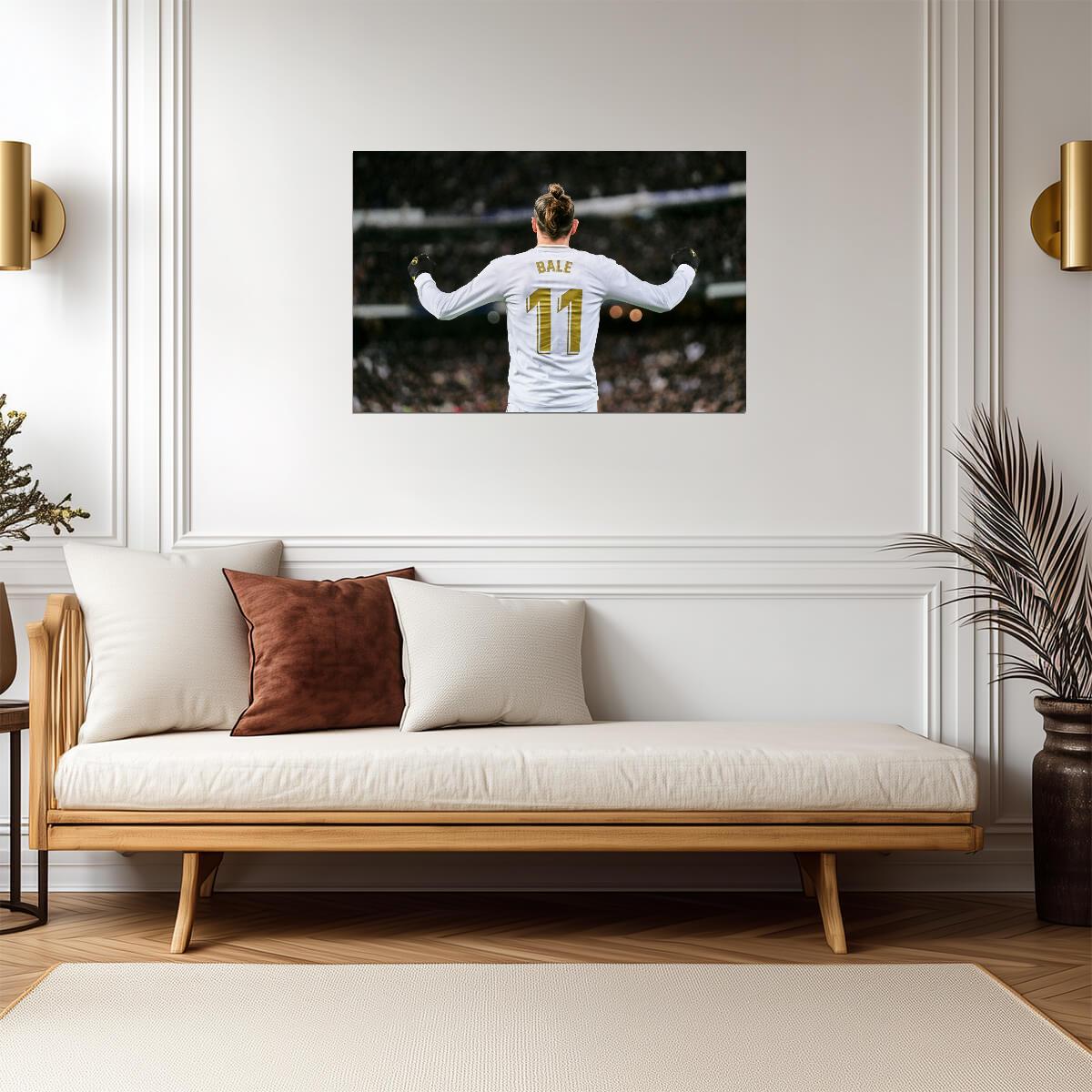 Gareth Bale Real Madrid Celebration | Soccer Poster | Sports Legend Wall Art - Sports Poster
