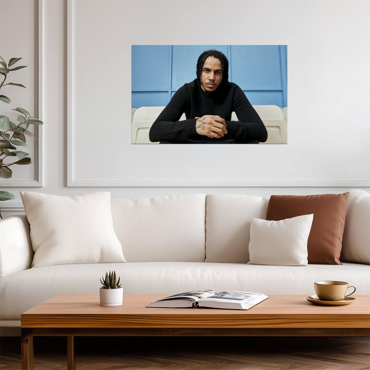 AJ Tracey Portrait | Rap Poster | British Music Artist Photo - Music Poster
