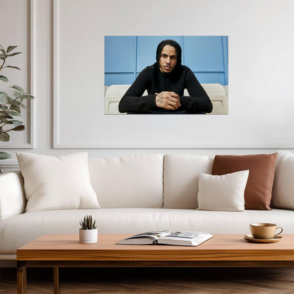 AJ Tracey Portrait | Rap Poster | British Music Artist Photo - Music Poster