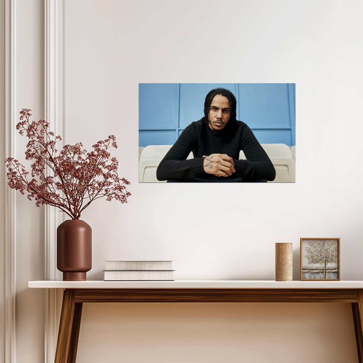 AJ Tracey Portrait | Rap Poster | British Music Artist Photo - Music Poster
