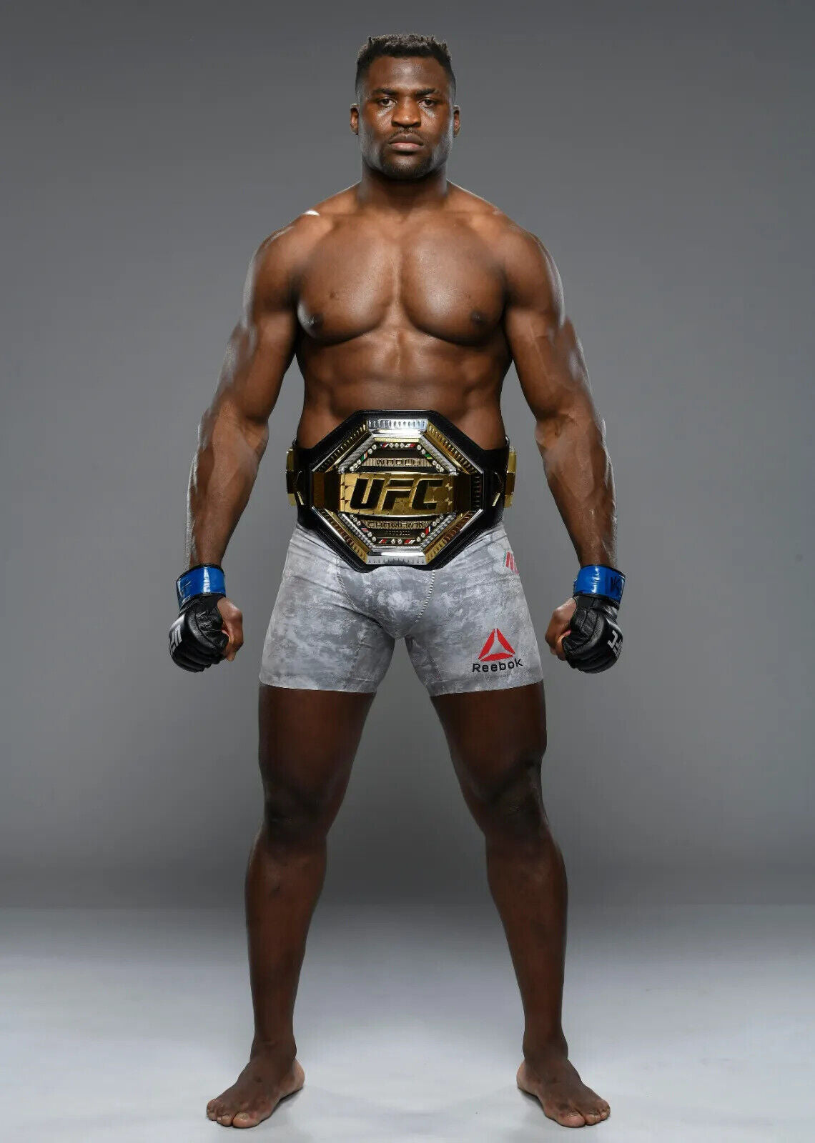 Francis Ngannou UFC Heavyweight Champion | MMA Fighter Poster | Combat Sports Legend Art - Sports Poster
