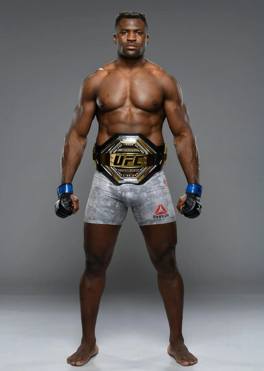 Francis Ngannou UFC Heavyweight Champion | MMA Fighter Poster | Combat Sports Legend Art - Sports Poster