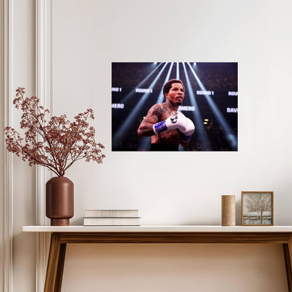 Gervonta Tank Davis In The Ring | Professional Boxing Poster | Sports Legend Art - Sports Poster