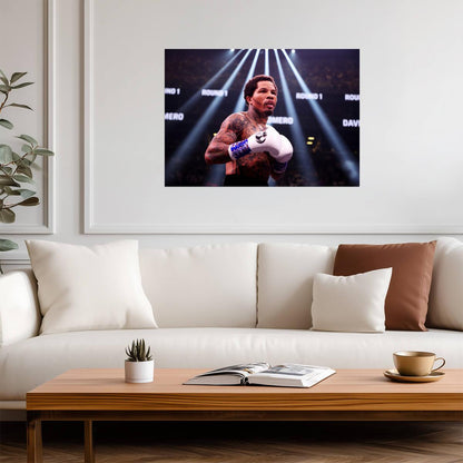 Gervonta Tank Davis In The Ring | Professional Boxing Poster | Sports Legend Art - Sports Poster