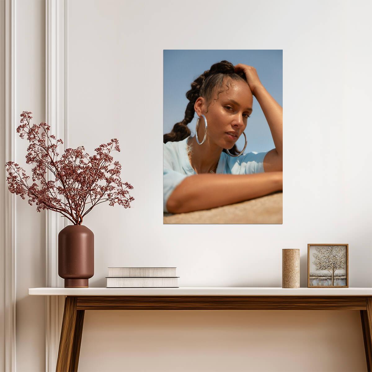 Alicia Keys | Grammy Winner Art | Soul Singer Poster - Music Poster